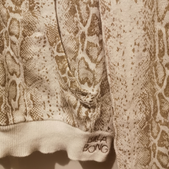 Billabong snake print angora knit zip hoodie - Picture 5 of 6